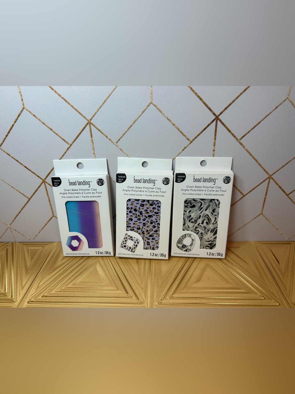 Bead landing polymer clay 3 pack